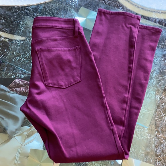 Ann Taylor Raspberry coloured casual pants - Picture 2 of 2